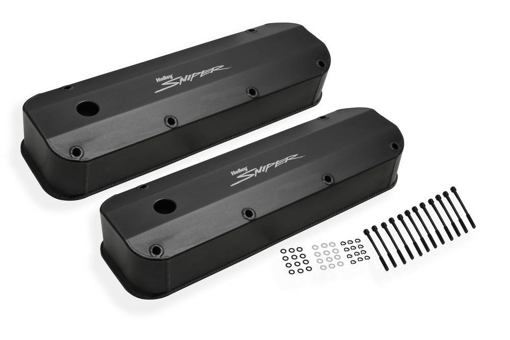 Holley Sniper Fabricated Valve Covers BBF 429/460 Tall MPN HLY890007B For Ford