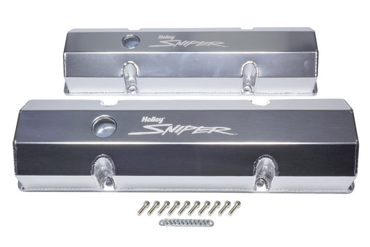 Holley   Sniper Fabricated Valve Covers  SBC Tall  HLY890010