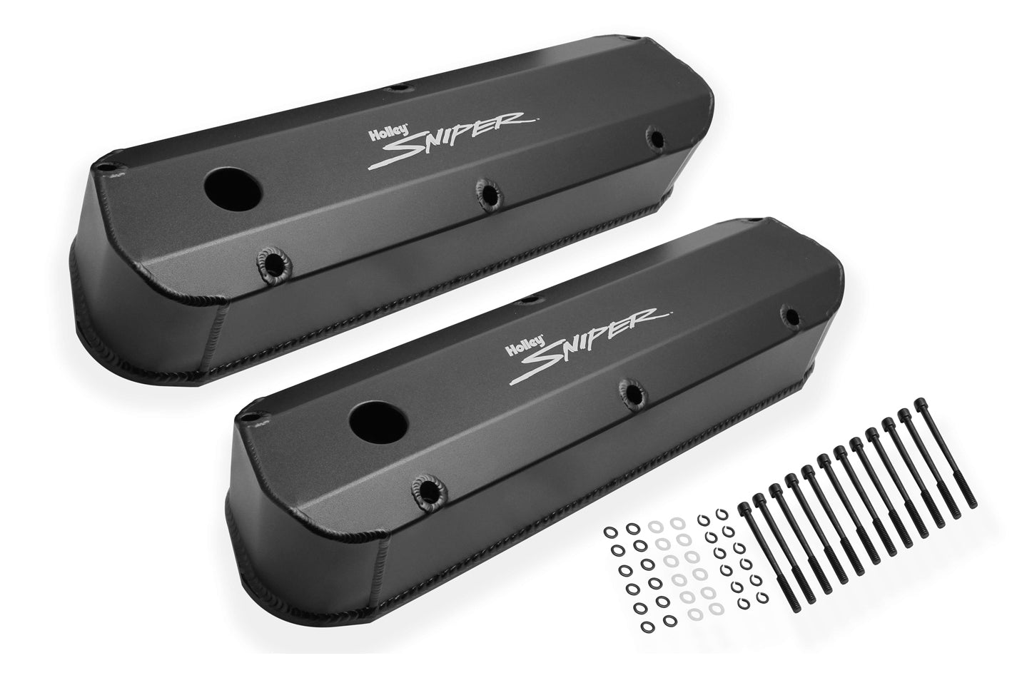 Holley   Sniper Fabricated Valve Covers  SBF Tall  HLY890012B