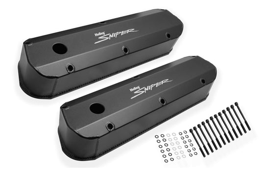 Holley   Sniper Fabricated Valve Covers  SBF Tall  HLY890012B