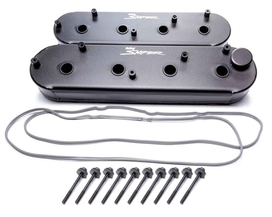 Holley Sniper Fabricated Valve Covers SGM LS Tall MPN HLY890014B For GM LS-Series