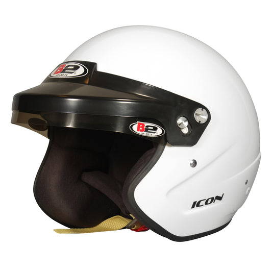 B2 Helmets - Old   Helmet Icon White 61-61+ X-Large SA20  HPT1530A04