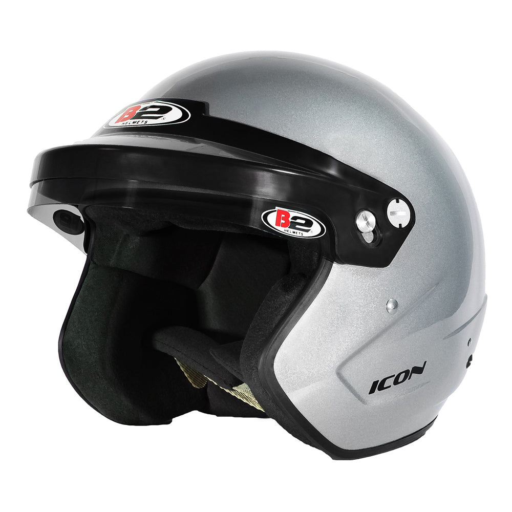 B2 Helmets - Old   Helmet Icon Silver 57-58 Small SA20  HPT1530A21