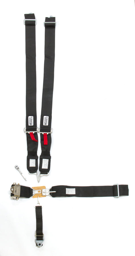 Hooker Harness   5-pt Harness System LL USD Ratchet Adj Blk  HRH53000