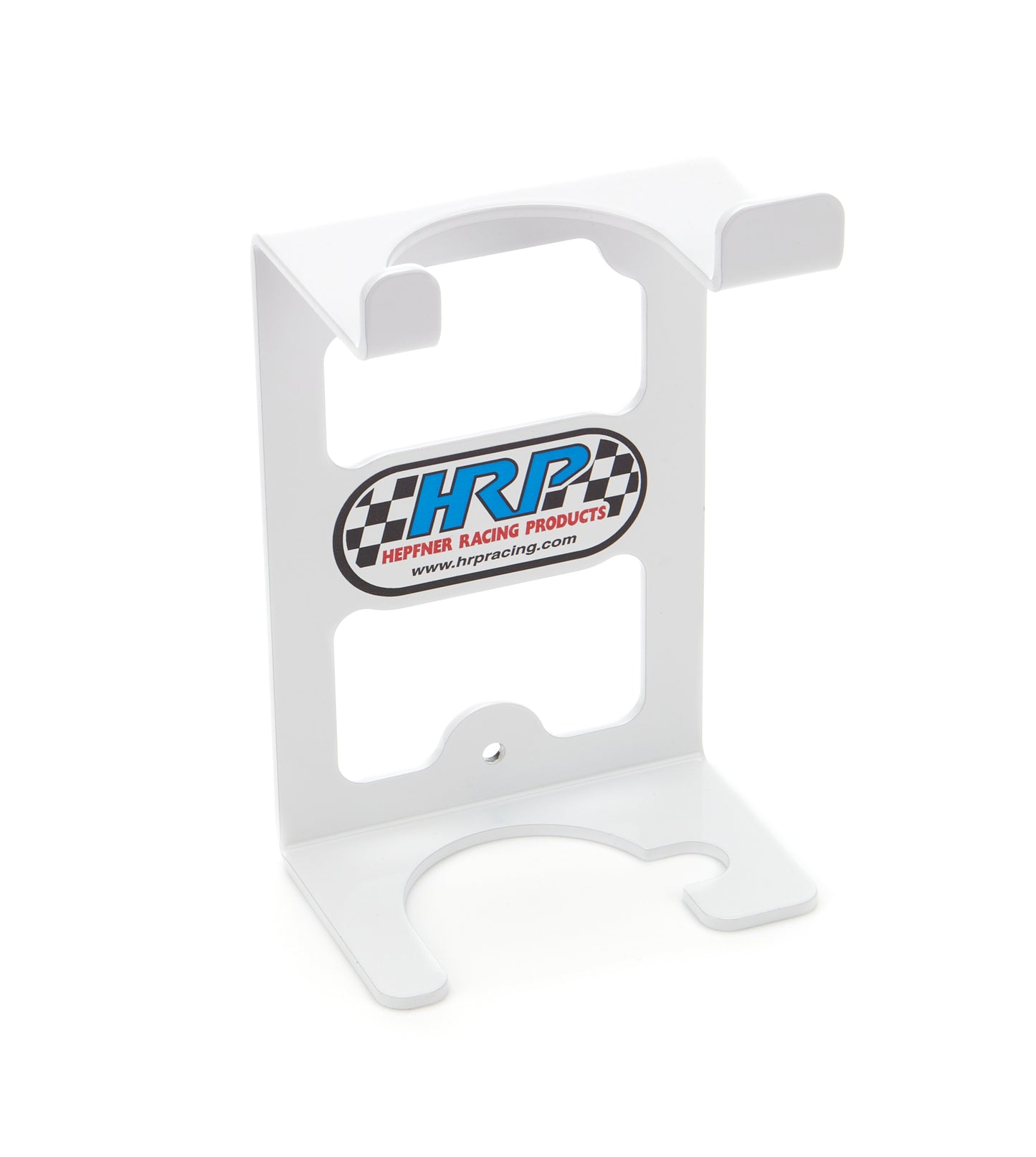 Hepfner Racing Products   Grease Gun Holder Wall Mount White  HRPHRP6298