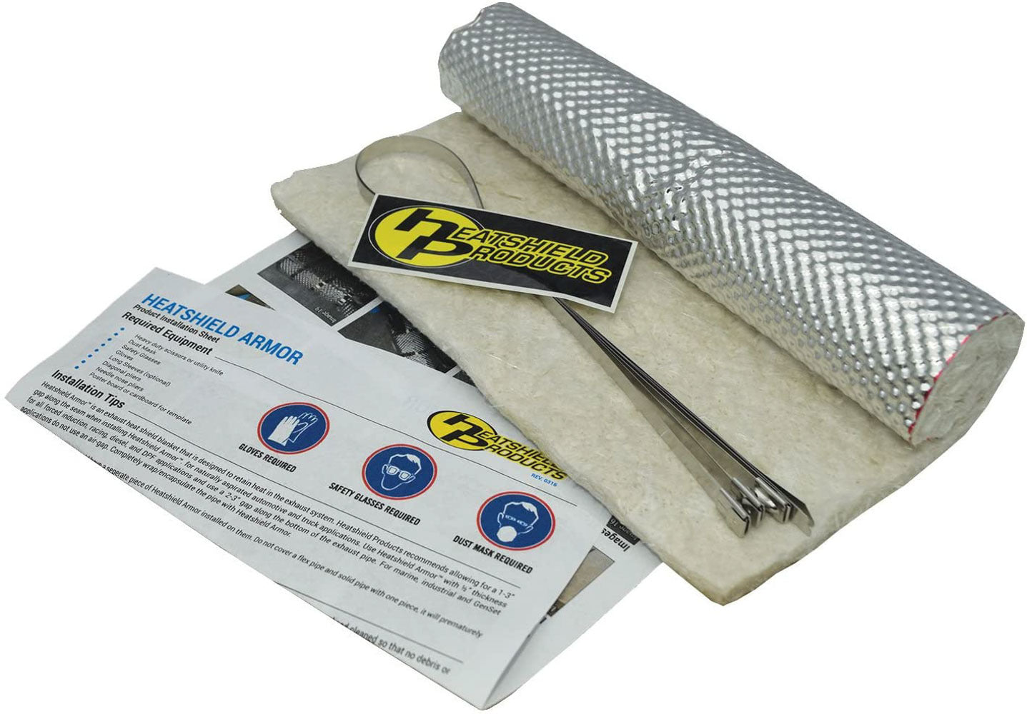 Heatshield Products Heatshield Armor Kit w/ ties 12 in x 10 in MPN HSP177201
