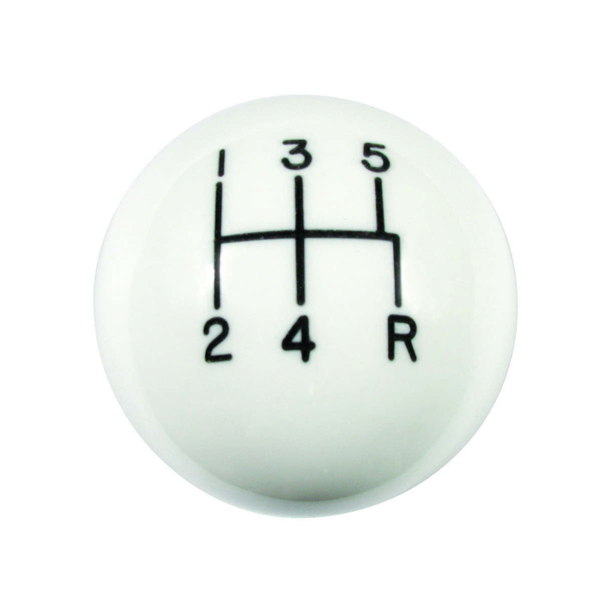 Hurst   Mustang 5-Speed White Classic Shift Knob  HUR163-0014