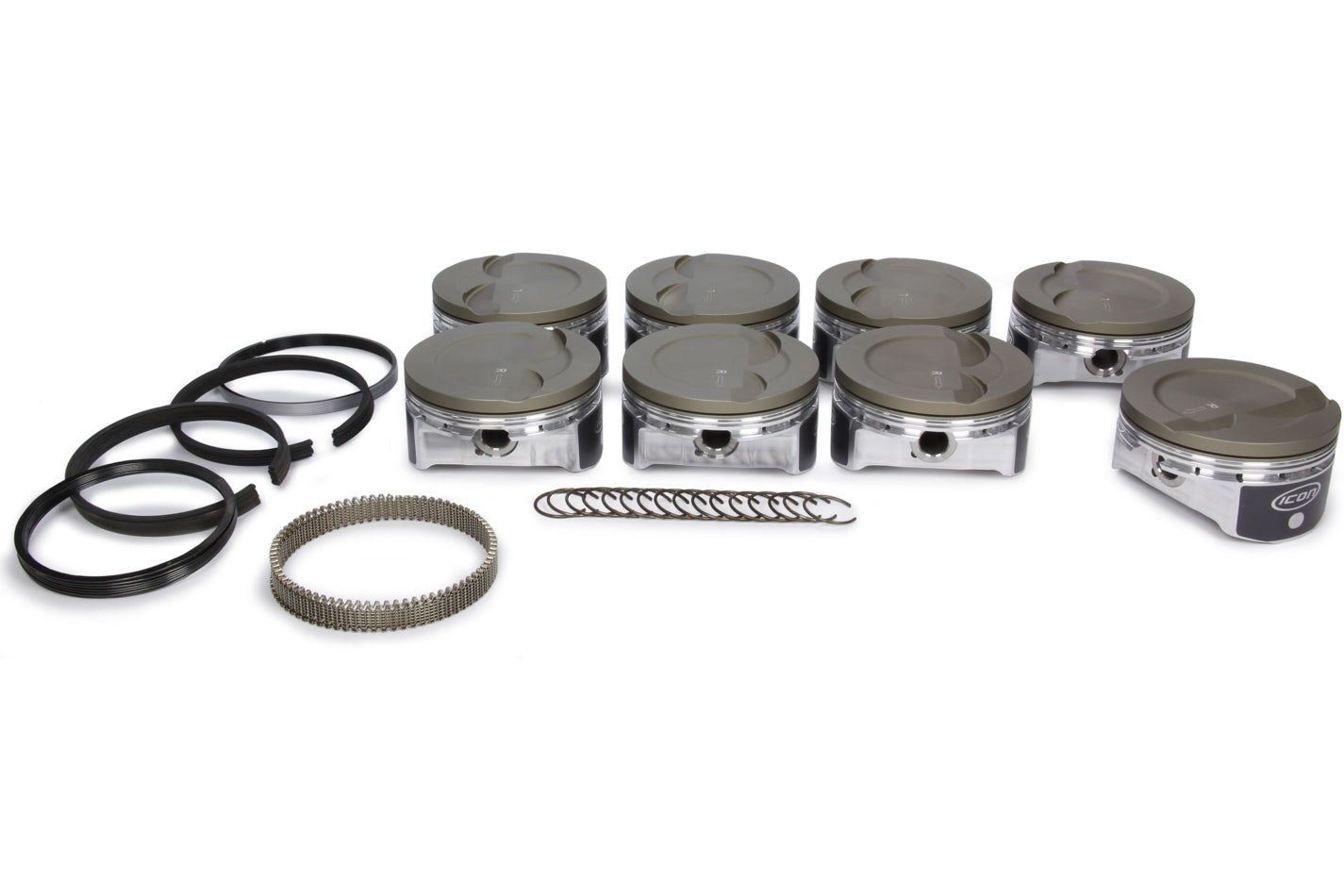 ICON PISTONS  LS 6.0/6.2L Dish Forged Piston/Ring Set 4.010  ICNIC533CAKTS.010