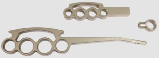 Ididit   Billet Lever KIt Gold Anodized Grip Style  IDI2500300060