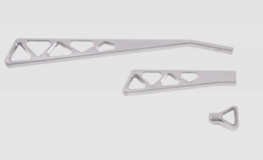 Ididit   Billet Lever Kit Brushed Aluminum Truss Style  IDI2500310030