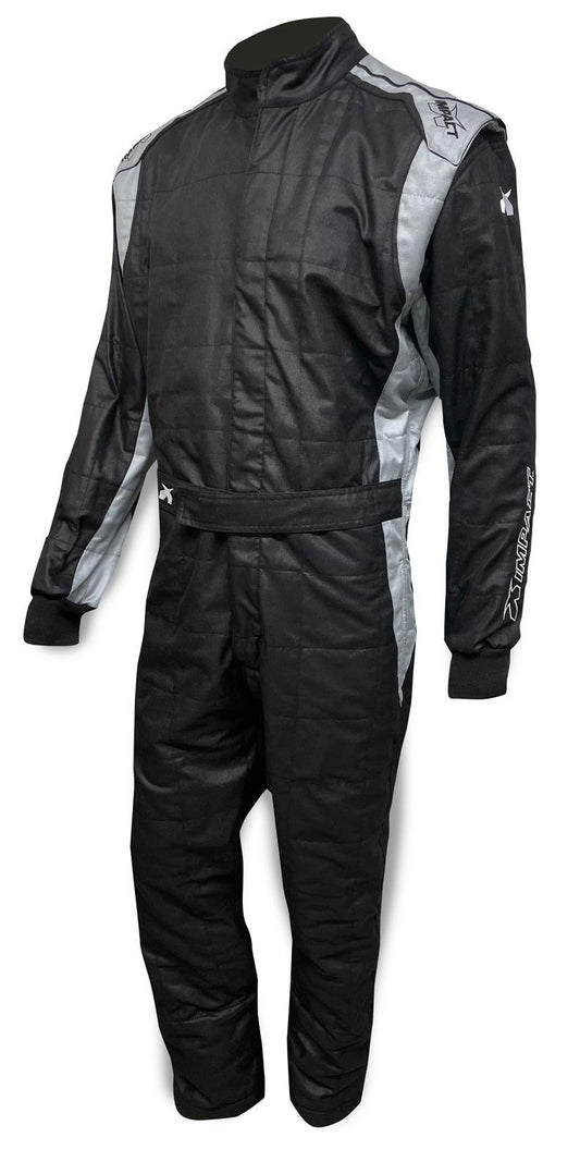 Impact Racing Suit Racer 2.0 1pc X-Large Black/Gray MPN IMP24222613