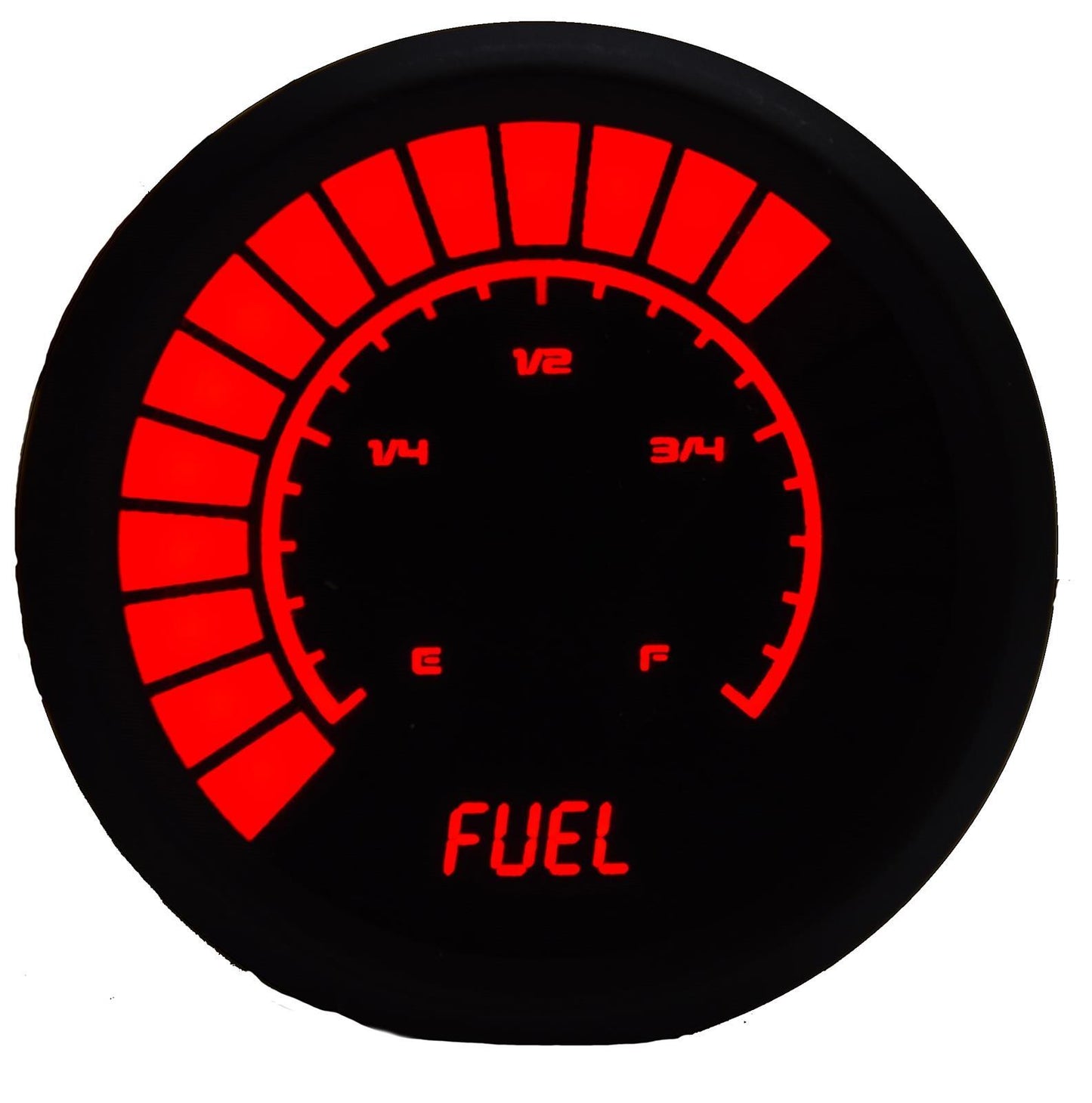 INTELLITRONIX  2-1/16 Analog Bargraph Fuel Level Gauge  ITLB9016R