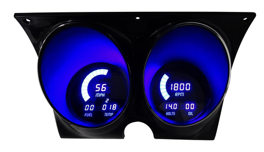 INTELLITRONIX  LED Digital Gauge Panel Camaro/Firebird 67-68  ITLDP4000B