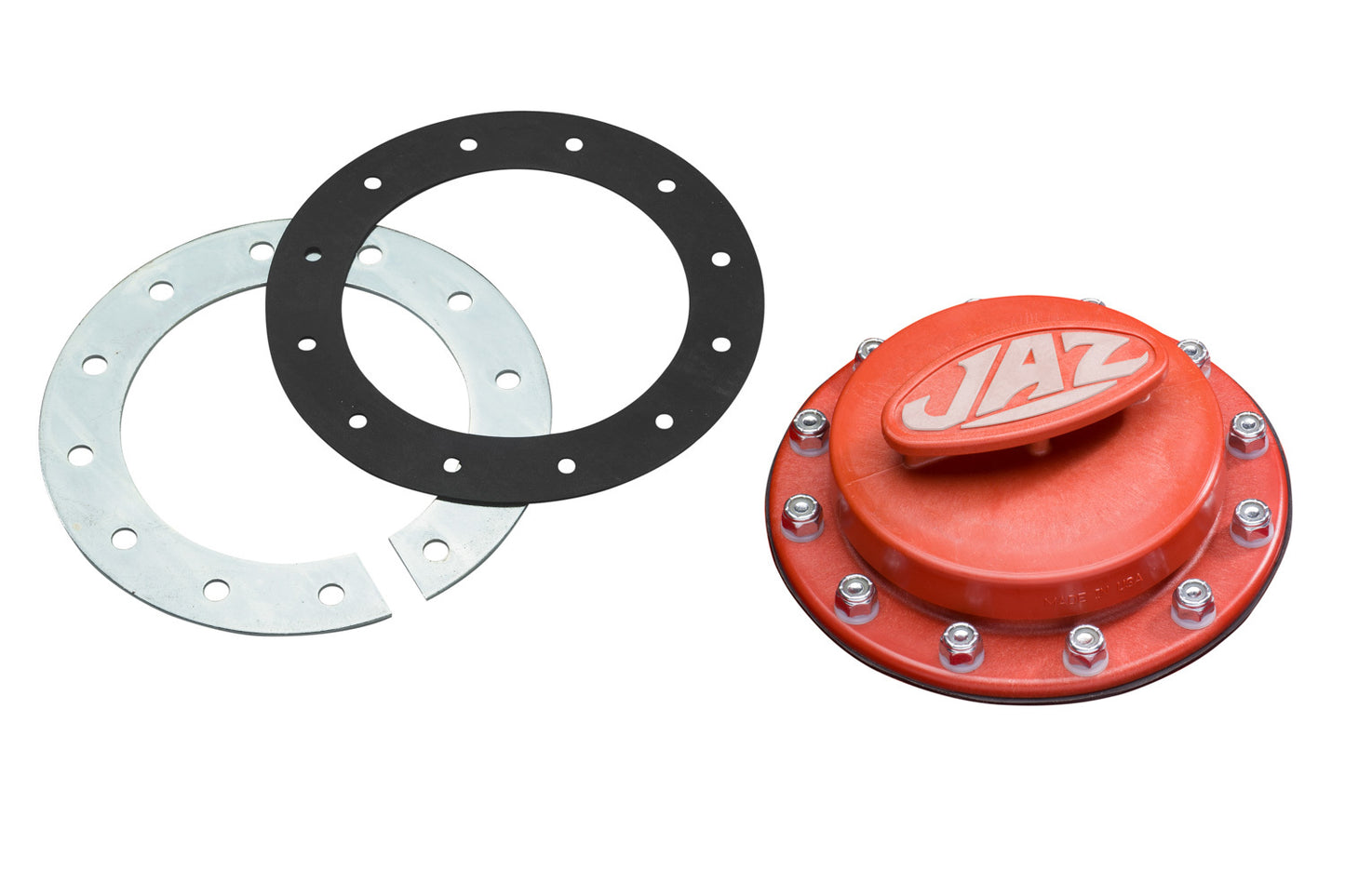 Jaz T-Handle Cap Assembly 12-Bolt - Red Finish MPN JAZ350-301-06