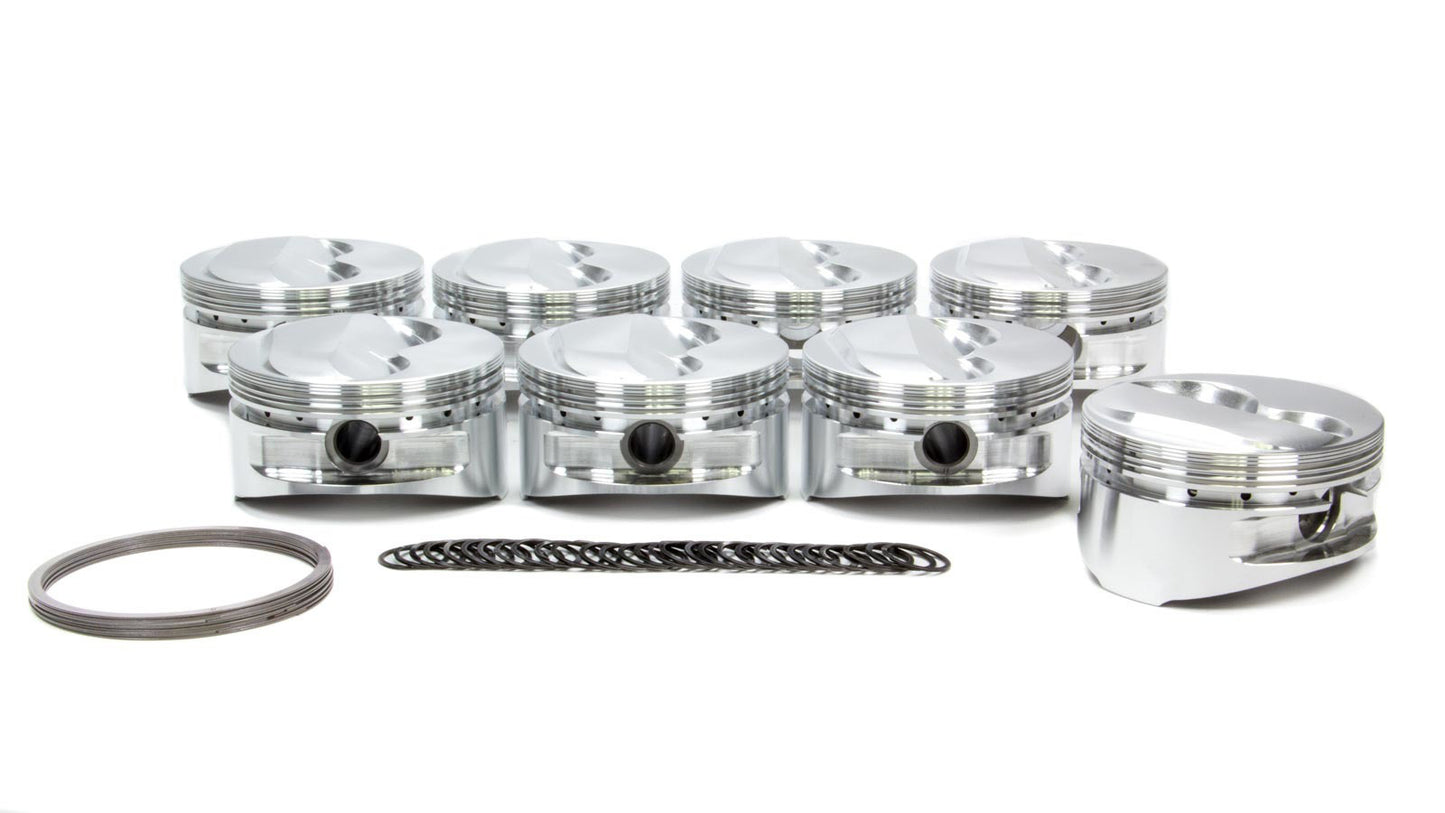 Je Pistons SBC Domed Piston Set 4.155 Bore +5.6cc MPN JEP182036 For Chevy