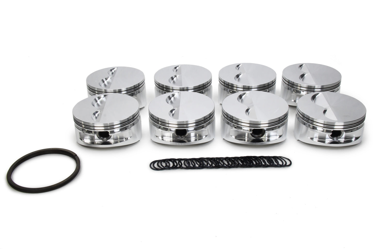 Je Pistons SBC Flat Top Piston Set MPN JEP194340 For Chevy