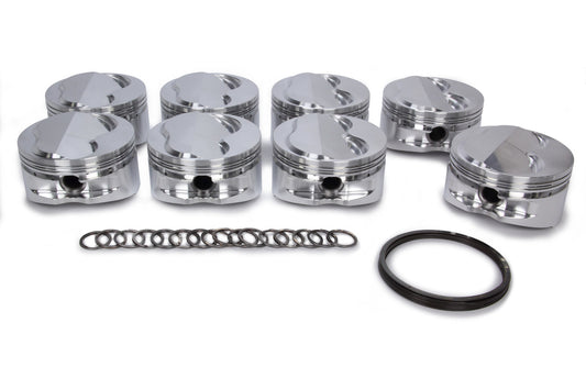 Je Pistons SBC 400 Domed Piston Set 18 Degree MPN JEP213123 For Chevy