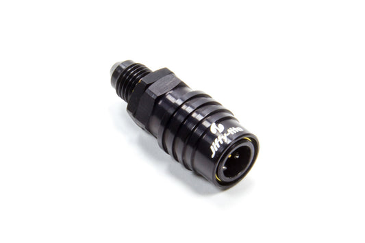 JIFFY-TITE  Q/R #4 Male Str to #4 Socket Valved Black  JFT21404J