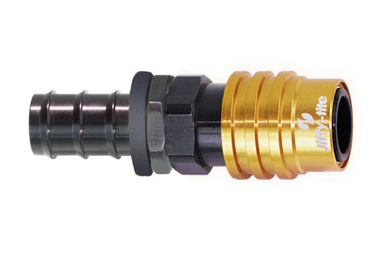 Jiffy-Tite Q/R #8 Male Push Lock to #8 Socket Valved MPN JFT51508P