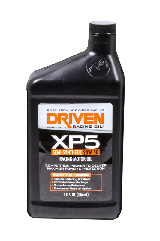 Driven Racing Oil   XP5 20w50 Semi-Synthetc Oil 1 Qt Bottle  JGP00906