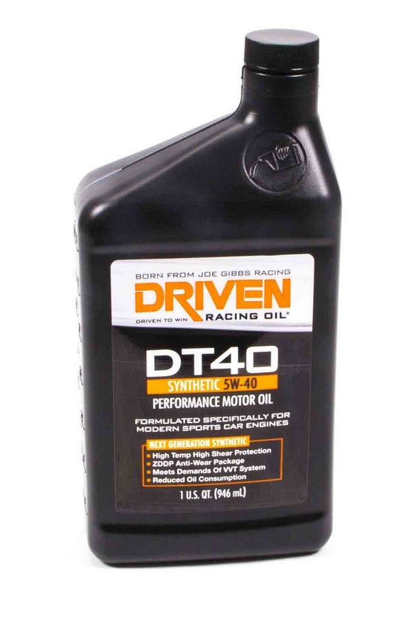 Driven Racing Oil   DT40 5w40 Synthetic Oil 1 Qt Bottle  JGP02406