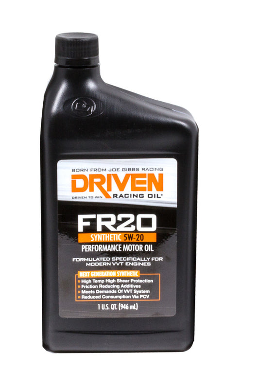 Driven Racing Oil   FR20 5w20 Synthetic Oil 1 Qt Bottle  JGP03006