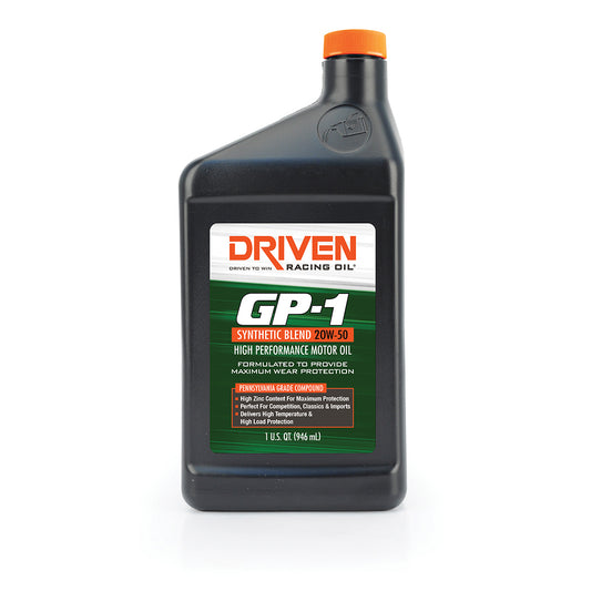 Driven Racing Oil   GP-1 Semi-Synthetic 20w50 1 Quart  JGP19506