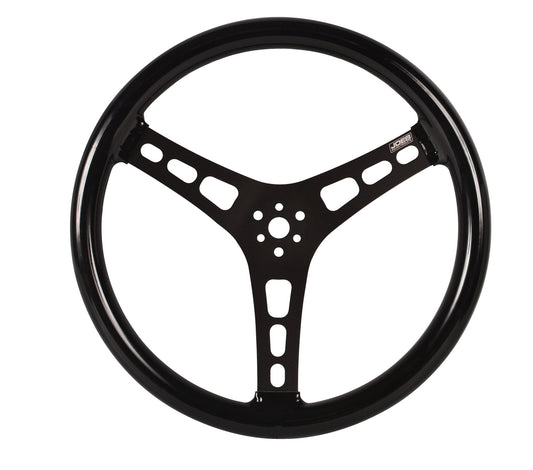 JOES RACING PRODUCTS  Steering Wheel 15in Flat Rubber Coated w/ Black  JOE13535-CB