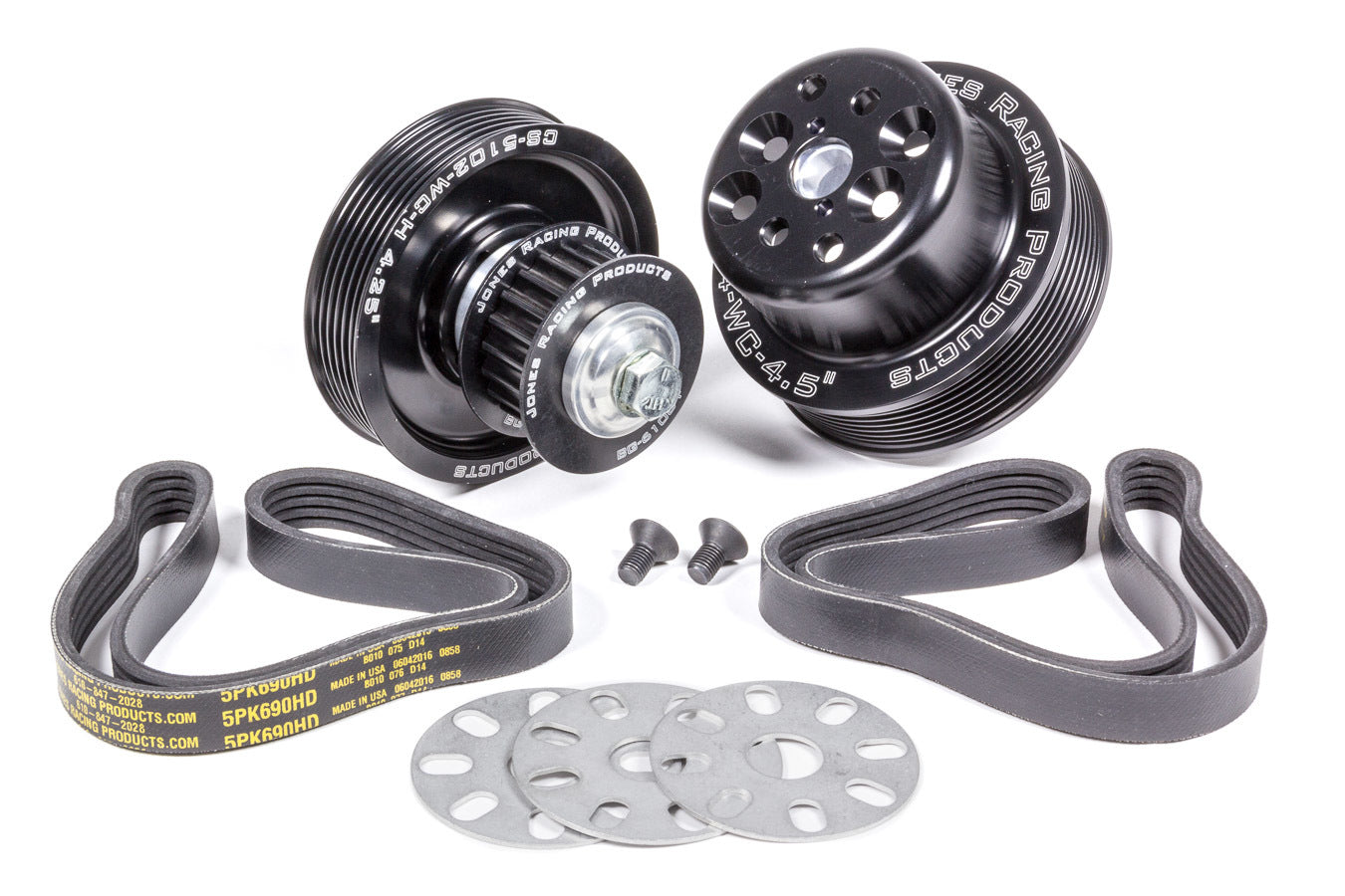 Jones Racing Products Serpentine Drive Kit SBC Crate w/ Tandem Pumps MPN JRP1035-S-TP For Chevy