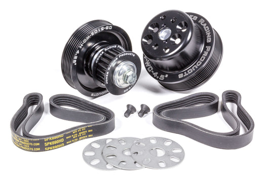Jones Racing Products Serpentine Drive Kit SBC Crate w/ Tandem Pumps MPN JRP1035-S-TP For Chevy