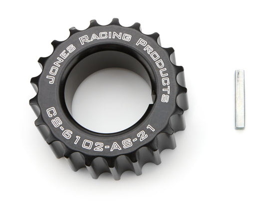 Jones Racing Products HTD CRANKSHAFT PULLEY 21 TOOTH 1-1/8 ID 1/8IN KEY MPN JRPCS-6102-AS-21 For Universal use