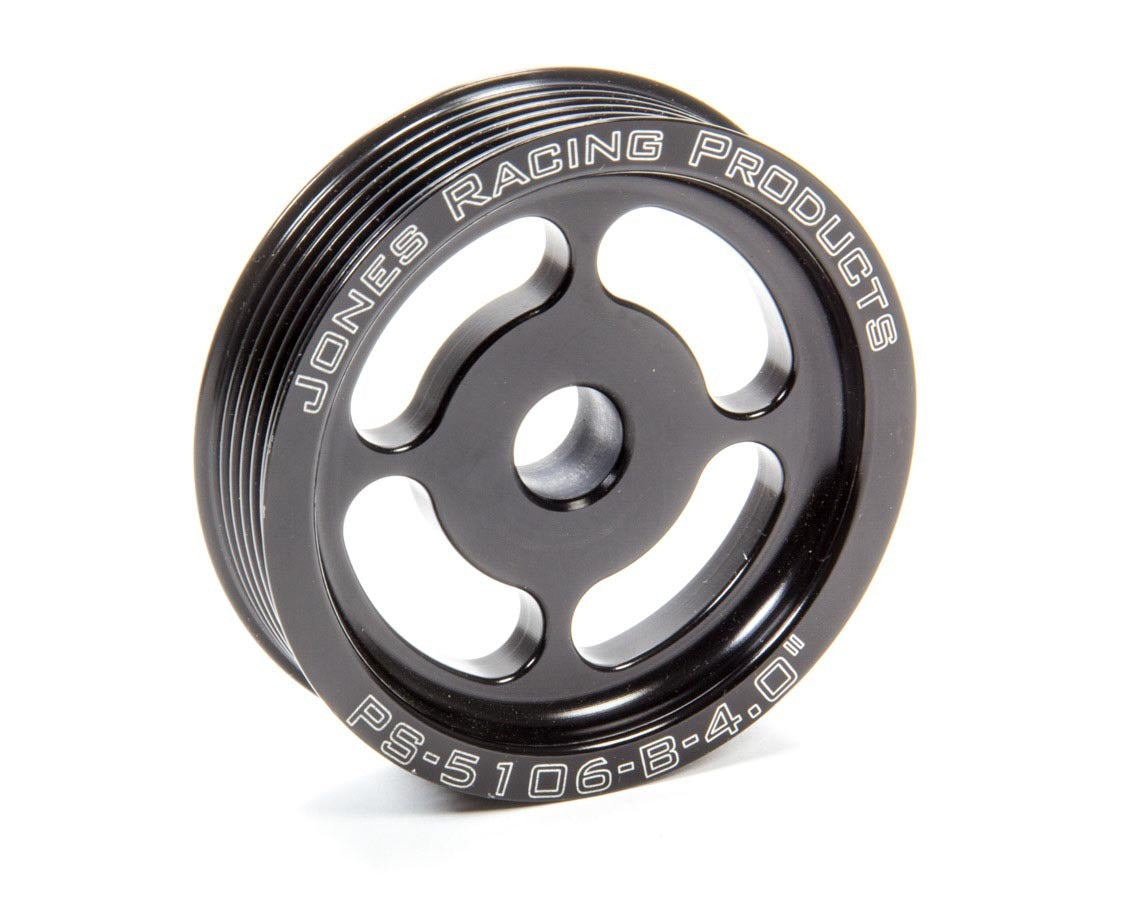 Jones Racing Products  Power Steering Pulley Serpentine 4in   JRPPS-5106-B-4
