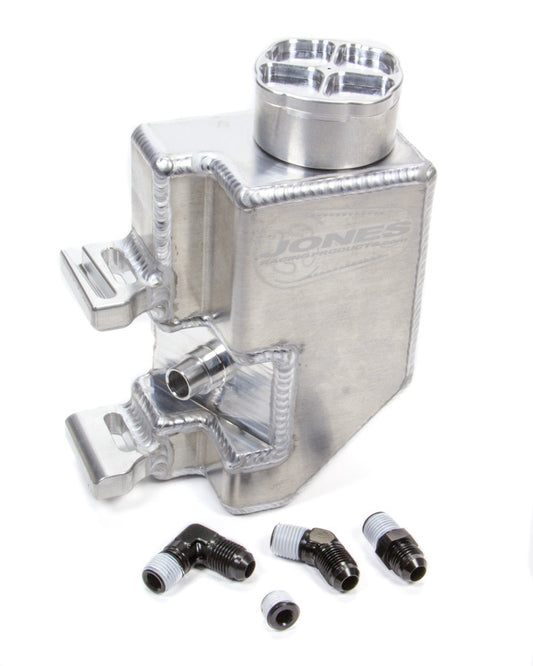 Jones Racing Products P/S Reservoir L/W Alum w/Aux Bung & Billet Cap MPN JRPPS-9008-AR3 For GM