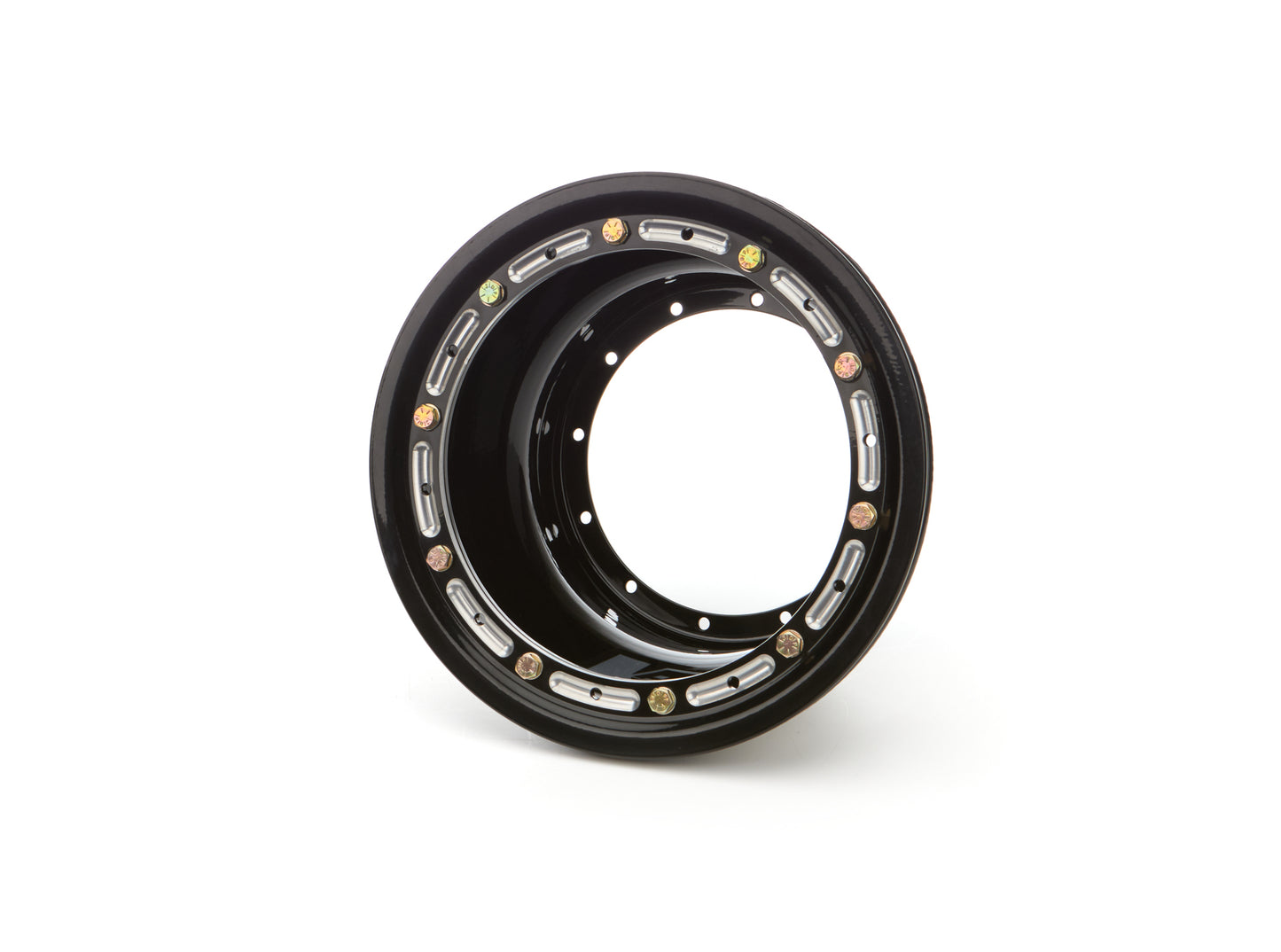 KEIZER ALUMINUM WHEELS, INC.  Wheel Half 12-Blt 10in x 6in w/Beadlock Black  KAW106BLB