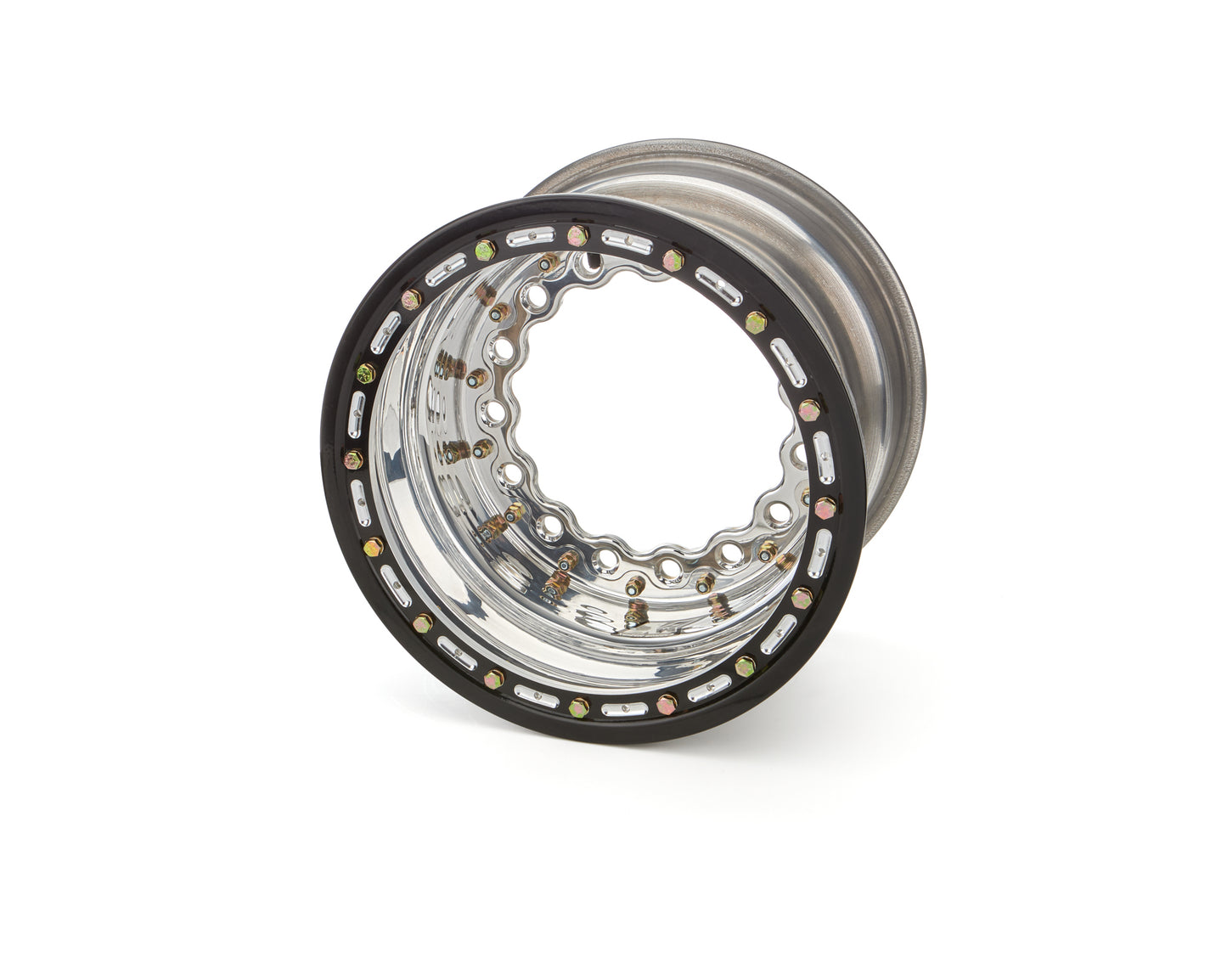 Keizer Aluminum Wheels, Inc.  Outer Wheel Half 15x10 Wide 5 w/ Beadlock Pol   KAWW15104BL
