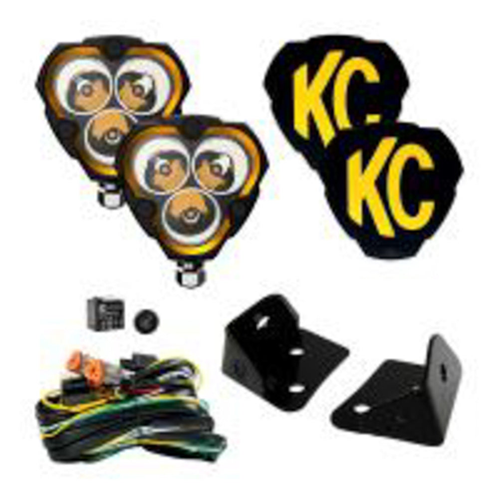 KC HILITES  Flex Era 3 Light Spot Be am w/A-Pillar Bracket  KCH97126