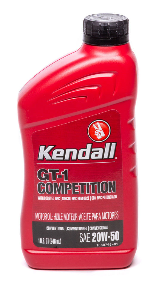 KENDALL OIL  Kendall 20w50 GT-1 High Performance Oil 1qt   KEN1081174