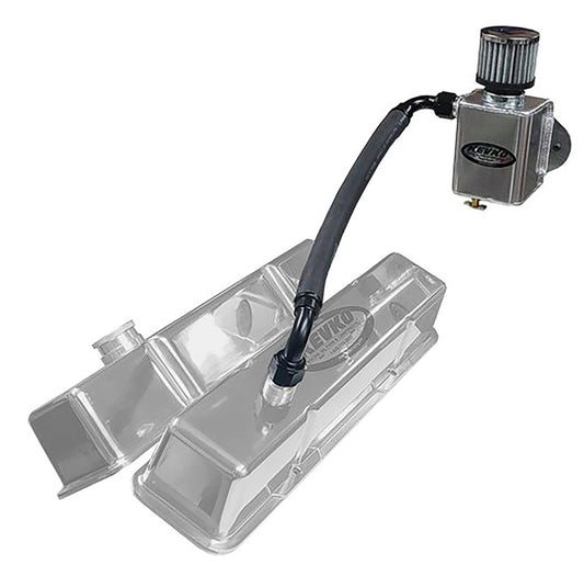 KEVKO OIL PANS & COMPONENTS  Remote Breather Kit w/ 1-1/2in Slip Ons  KEVK9085-OPEN
