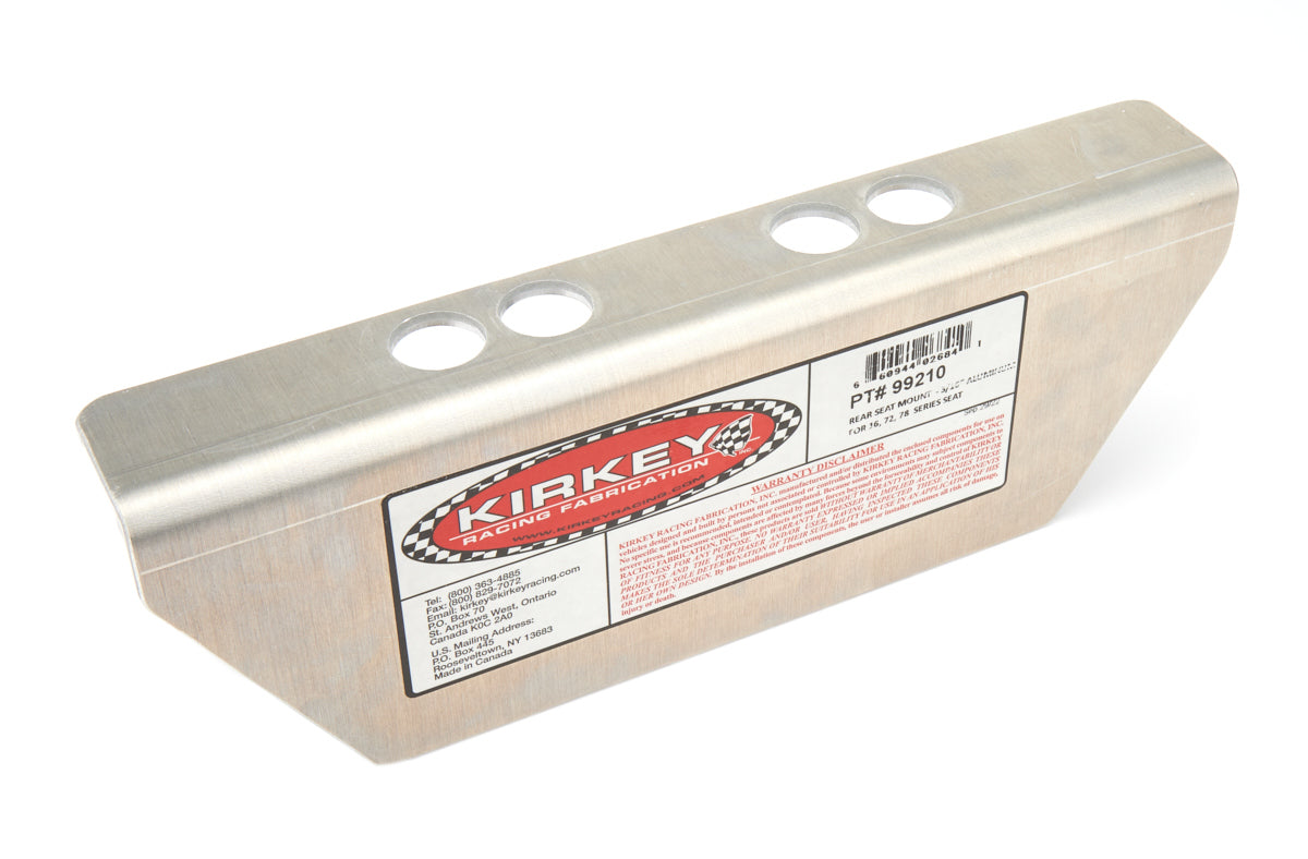 Kirkey Seat Mount Rear 3/16in Aluminum for 72/78/80 MPN KIR99210