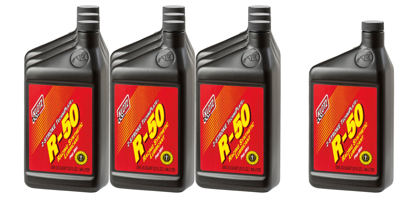 KLOTZ SYNTHETIC LUBRICANTS  R-50 Racing Techniplate Case 1 Quart  KLOKL-104-10