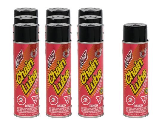 KLOTZ SYNTHETIC LUBRICANTS  Chain Lube Case 10x15.5 Ounces  KLOKL-605-10