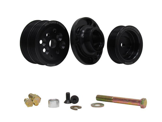 Krc Power Steering Serpentine Pulley Kit w/SBC Head Mount MPN KRC36351500 For Chevy