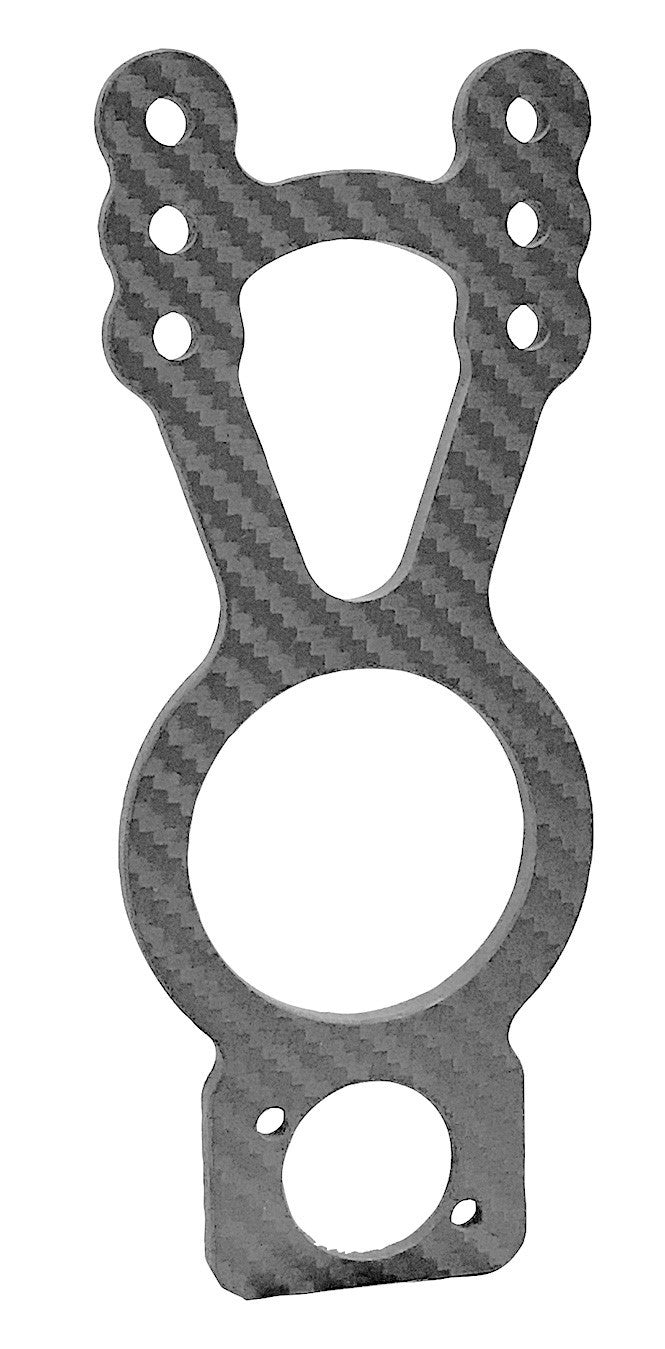 King Racing Products Carbon Steering Gear Mount Bottom Shut Off MPN KRP1483 Sprint Car