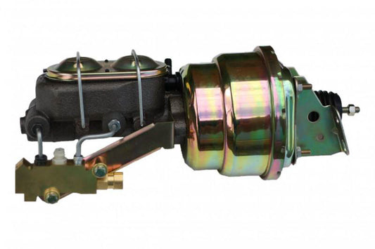Leed Brakes 7in Dual Zinc Booster AF X 1-1/8in Bore Master MPN LEE1K1A1 For GM A-Body 1964-71