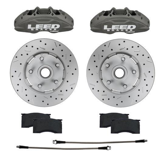 LEED BRAKES  64 - 67 Mustang Brake Caliper/Pad/Rotor Kit  LEECC0005RKX