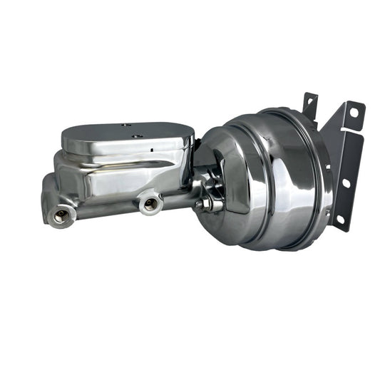 Leed Brakes 73-87 GM P/U Brake Booster 8in Dual Chrome MPN LEEPBKT6012 For GM Fullsize Truck 1973-87