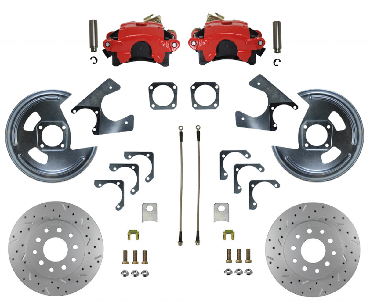 Leed Brakes Rear Disc Brake Conversi on with MaxGrip XDS MPN LEERRC1001X For GM Corvette, G-Body 1964-77