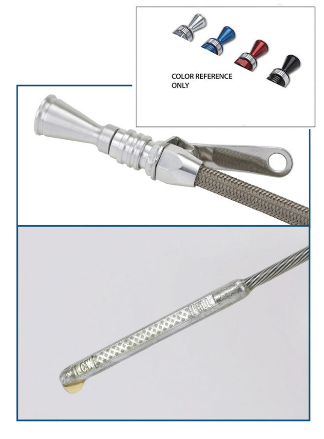 Lokar Anchor Tight Locking Oil Dipstick SBC 80-up MPN LOK1220004 For Chevy