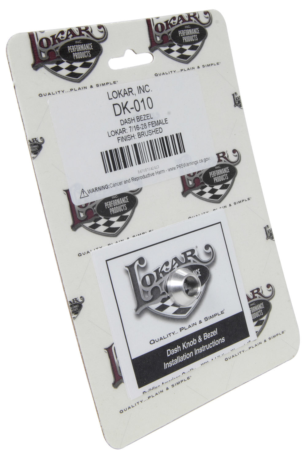 LOKAR  Dash Bezel Lokar 7/1 6-28 Female Brushed   LOKDK-010