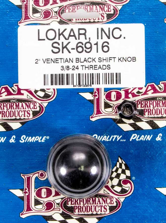Lokar 2in Shift Knob Venetian Black MPN LOKSK-6916 For Universal use
